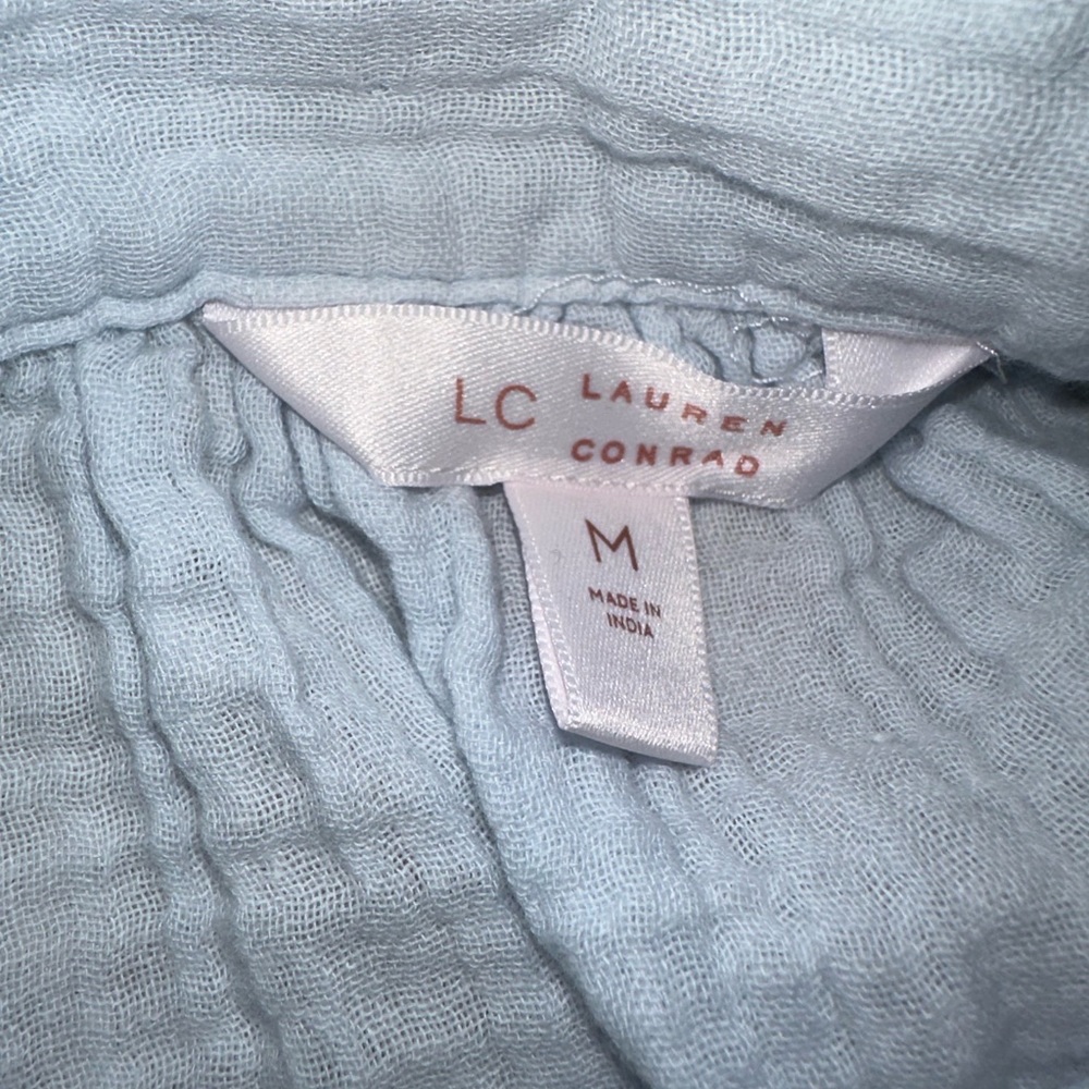 LC Lauren Conrad Light Blue Loose Fit Blouse - Picture 5 of 7